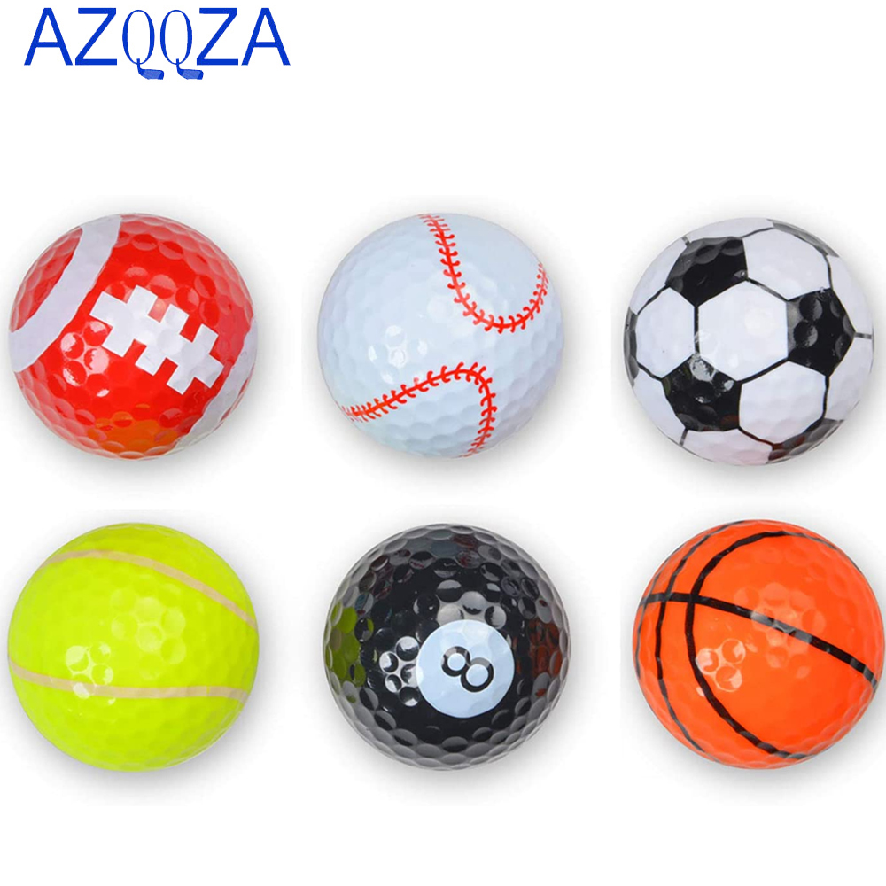 Golf Ball Premium - 6 szt. Piłki golfowe treningowy prezent