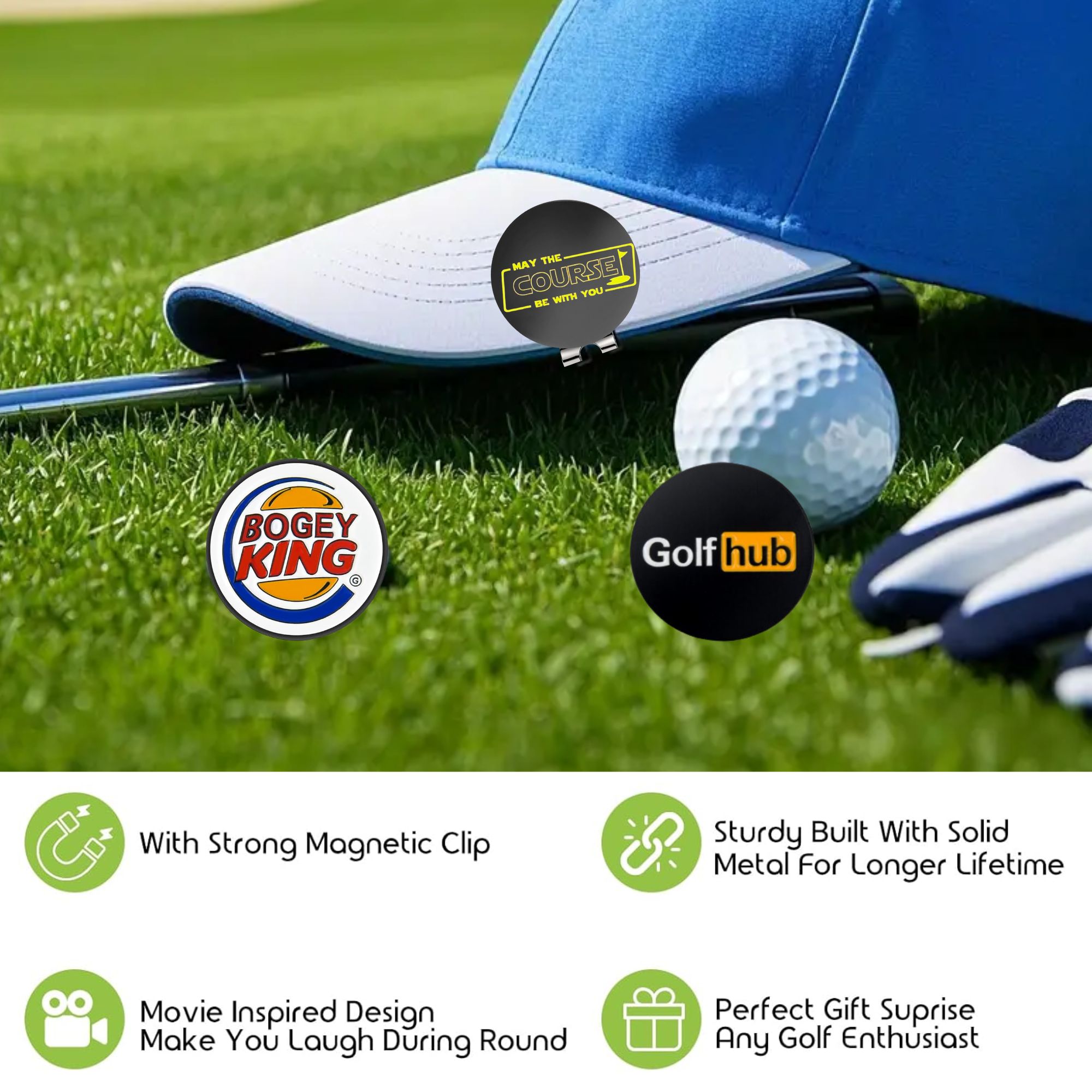 3 szt. Zabawne markery do piłe – Golf Ball Premium recenzja i cena