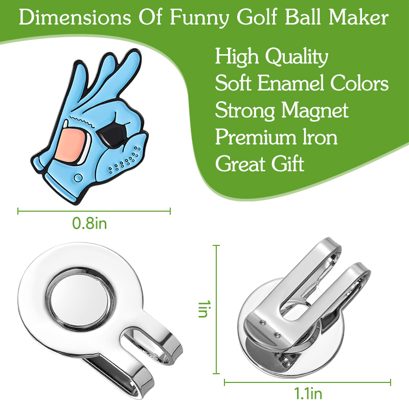Klip do czapki golfowej z znak – Ball Marker Set recenzja i cena